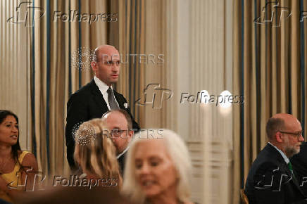 U.S. President Trump hosts a dinner with Republican Senators at the White House in Washington