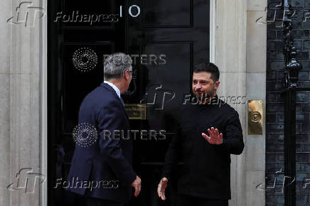 British PM Starmer and Ukrainian President Zelenskiy meet in London