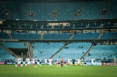 Partida entre grêmio e club atlético grau (per) pela copa conmebol sudamericana 2025