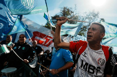 Argentine worker's unions protest President Javier Milei's administration during May Day celebrations