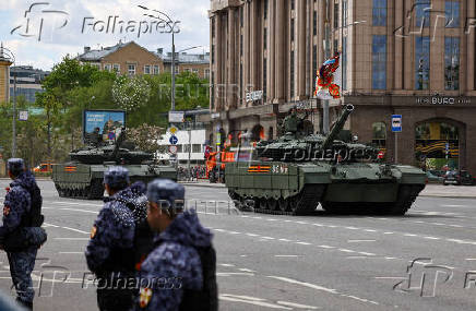 Rehearsal for Victory Day parade in Moscow