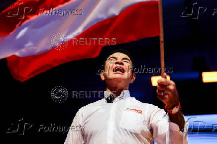 Salvador Nasralla, presidential candidate for Honduras' Liberal Party, attends his party's national convention, in San Pedro Sula