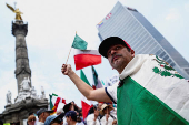 Protest during the judicial and magistrate elections, in Mexico City