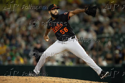 MLB: Baltimore Orioles at Athletics