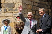 Britain's King Charles vists Lancaster