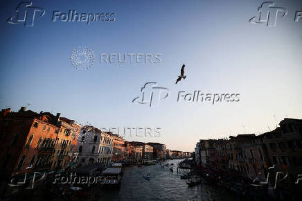 Venice ahead of the expected wedding of Amazon founder Jeff Bezos and Lauren Sanchez