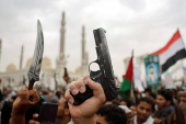 Yemenis rally in Sanaa to show support to Palestinians