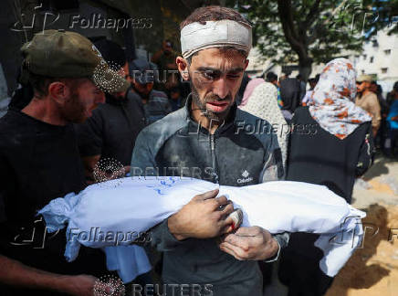 Aftermath of overnight Israeli strikes, in Gaza City