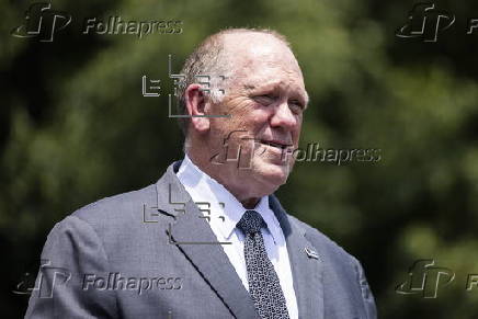 ICE Director Homan speaks to reporters outside White House