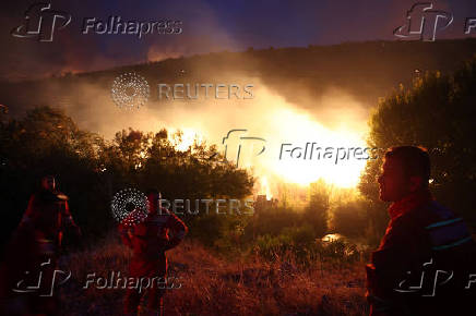 Wildfire in Albania