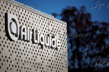 FILE PHOTO: Air Liquide logo is seen in Paris