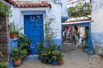 Tourists vist Morocco's Chefchaouen