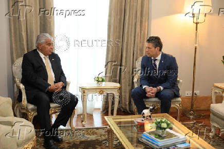 Panama's President Jose Raul Mulino meets U.S. Defense Secretary Pete Hegseth in Panama City