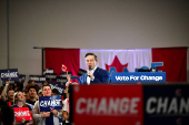 Conservative Party of Canada's leader Pierre Poilievre holds a rally in Saskatoon