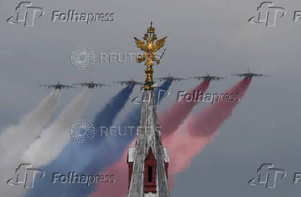 Rehearsal for Victory Day parade in Moscow