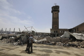 Aftermath of Israeli airstrikes on Sana'a airport