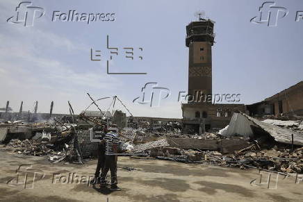 Aftermath of Israeli airstrikes on Sana'a airport