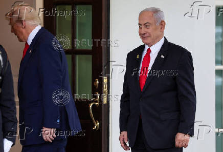 FILE PHOTO: U.S. President Trump meets Israeli PM Netanyahu in Washington