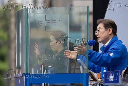 South Korea's presidential candidate Lee Jae-myung campaign event