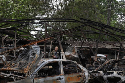 Aftermath of a Russian drone attack in Odesa