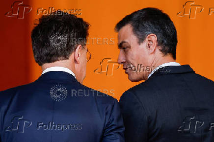 FILE PHOTO: NATO Secretary General Mark Rutte visits Spain