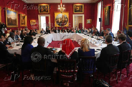 Prince William attends high-level roundtable at St James's Palace, in London