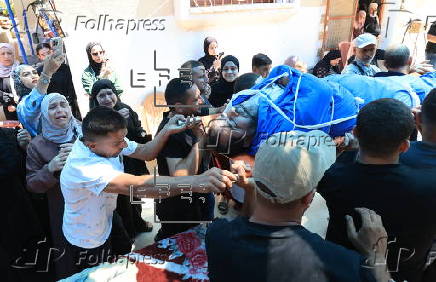 Funeral of Palestinian killed by Israeli forces in the West Bank