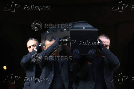 Funeral of late French talk show host and TV journalist Thierry Ardisson in Paris