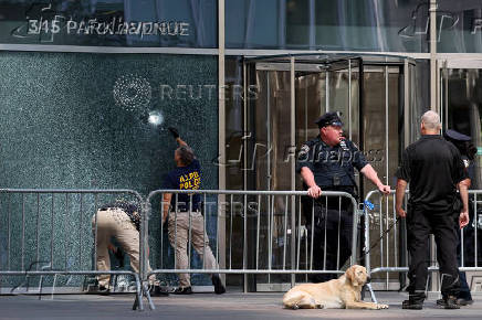 Aftermath of a deadly mass shooting in Manhattan, in New York City