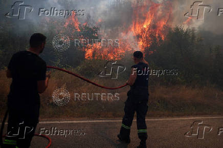 Wildfire in Albania