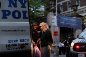 Pro-Palestinian protests at Columbia University campus, in New York