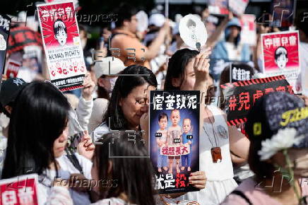 Anti-child abuse protest in Taipei