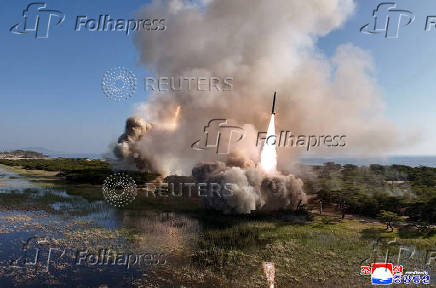 Photo shows missile launch in North Korea