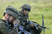 Spanish army airborne brigade lands near Daugavpils