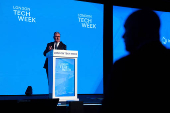 Prime Minister Keir Starmer Speaks At A Conference In London