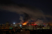 Russian drone and misille strike in Kyiv