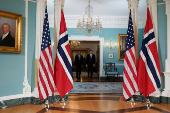 U.S. Secretary of State Marco Rubio meets Norway's Foreign Minister Espen Barth Eide, in Washington