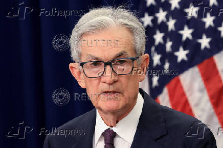 U.S. Federal Reserve Chair Jerome Powell holds a press conference, in Washington