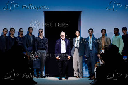 Giorgio Armani presents Spring-Summer 2026 menswear collection, in Milan