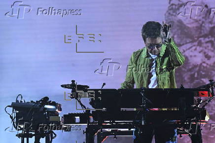 Jean-Michel Jarre in concert in Budapest