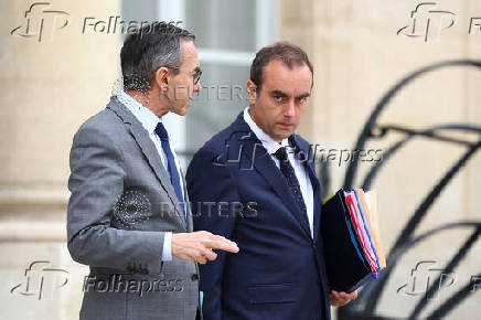Weekly cabinet meeting at the Elysee Palace in Paris