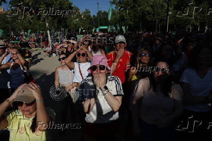 UEFA Women's Euro 2025 - Final - England v Spain - Fans gather in Madrid