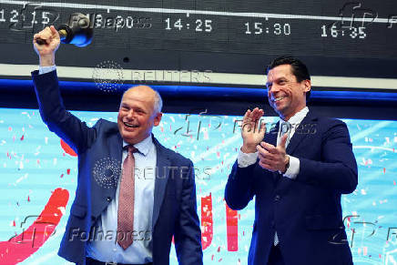 FILE PHOTO: TUI CEO Sebastian Ebel at the Frankfurt stock exchange
