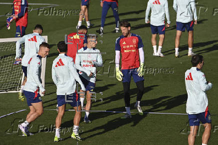 Entrenamiento de la selección española