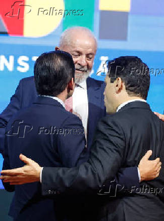 Lula durante encontro com prefeitos em Brasília