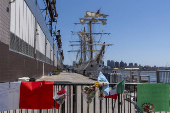 Autoridades de México y EE.UU. investigan choque del Cuauhtémoc en Nueva York
