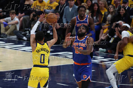 NBA: Playoffs-New York Knicks at Indiana Pacers