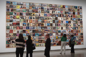 Japanese artist Yoshitomo Nara attends the largest European retrospective of his work in London