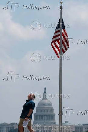 Daily Life in Washington D.C. as U.S. President Donald Trump Comteplates Military Action in Iran