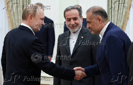 Russian President Vladimir Putin meets with Iranian Foreign Minister Abbas Araqchi in Moscow